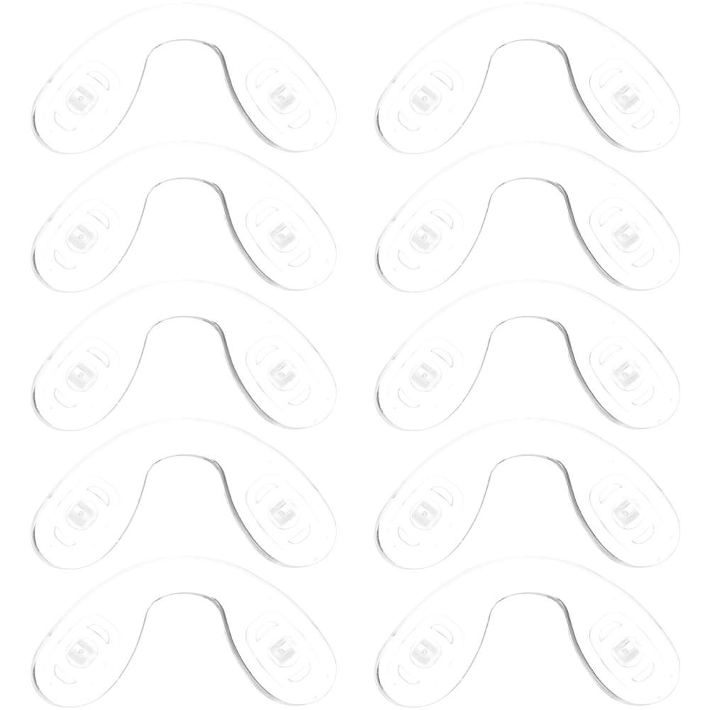 10Pcs Silicone Nose Pads Glasses Silicone Flexible Nose Pads Replacement Nose Pads Glasses Parts