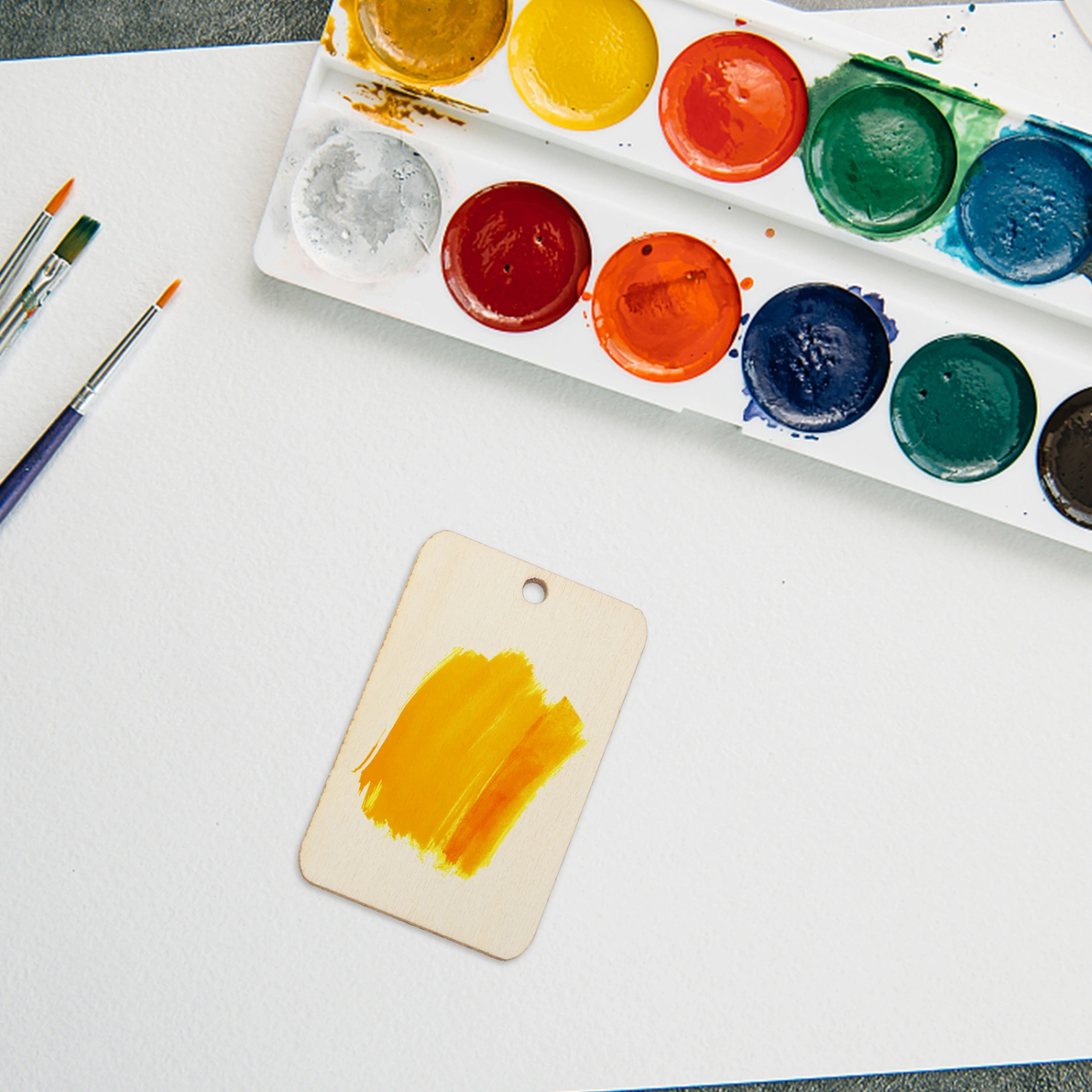 100 Sets of Unfinished Diy Chips Hand-Painted Graffiti Chips Pendants Graffiti Slices Diy Chips Graffiti Slices