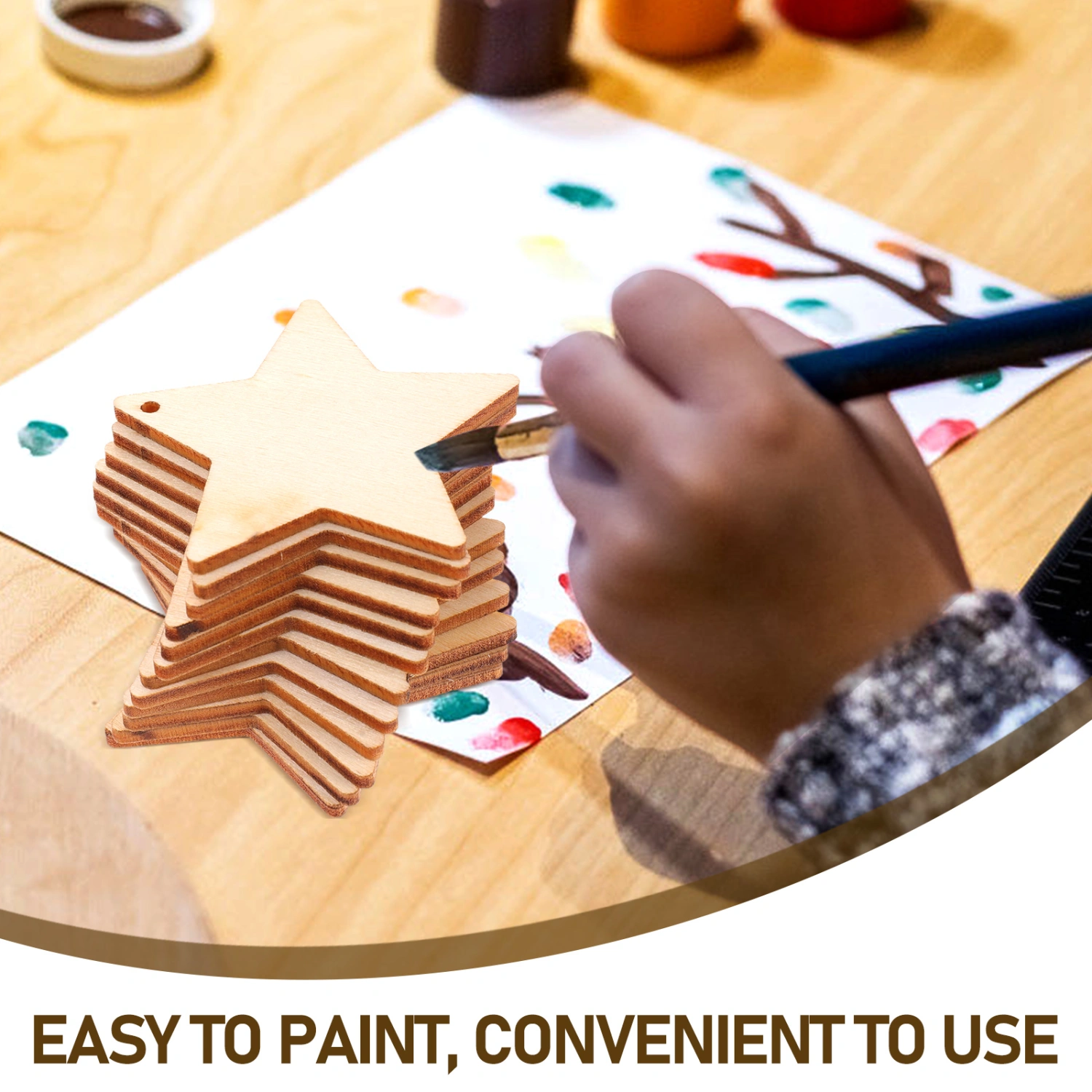 100 Sets of Unfinished Diy Chips Hand-Painted Graffiti Chips Pendants Graffiti Slices Diy Chips Graffiti Slices