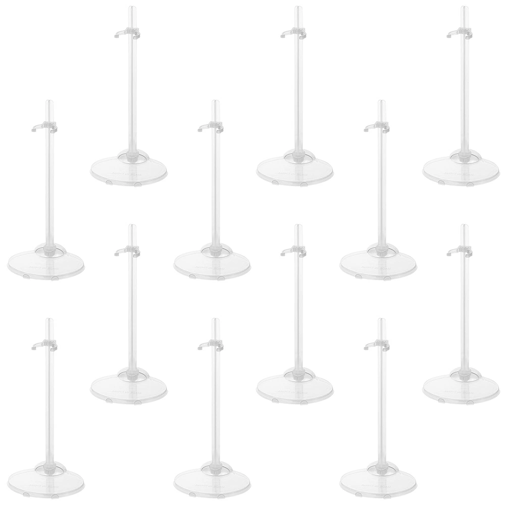 12Pcs Doll Stand Action Figure Display Organizer Doll Support Doll Display Bracket Doll Holder