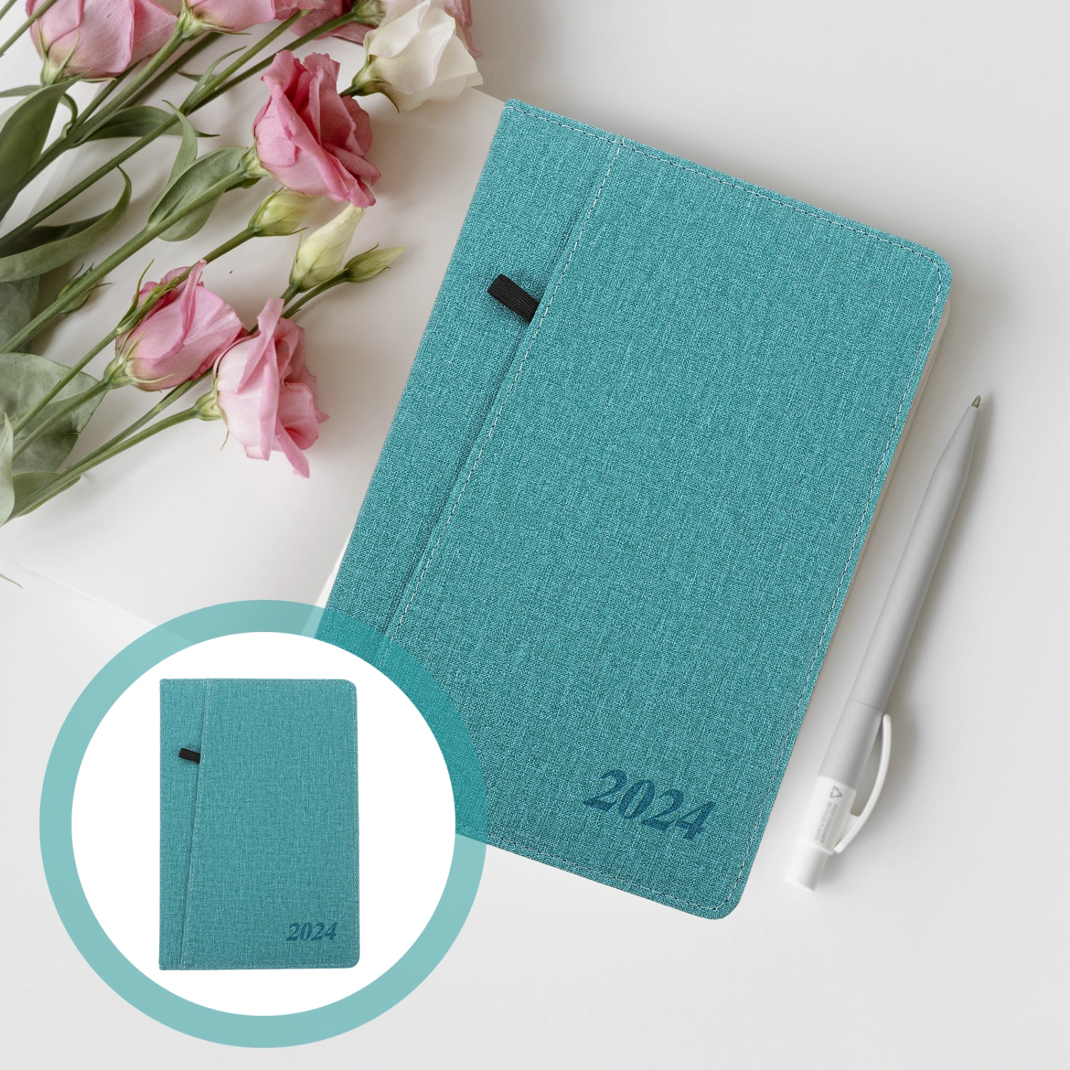 Portable Planner Schedule Recording Notepad Agenda Daily Planner English 2024 Planner