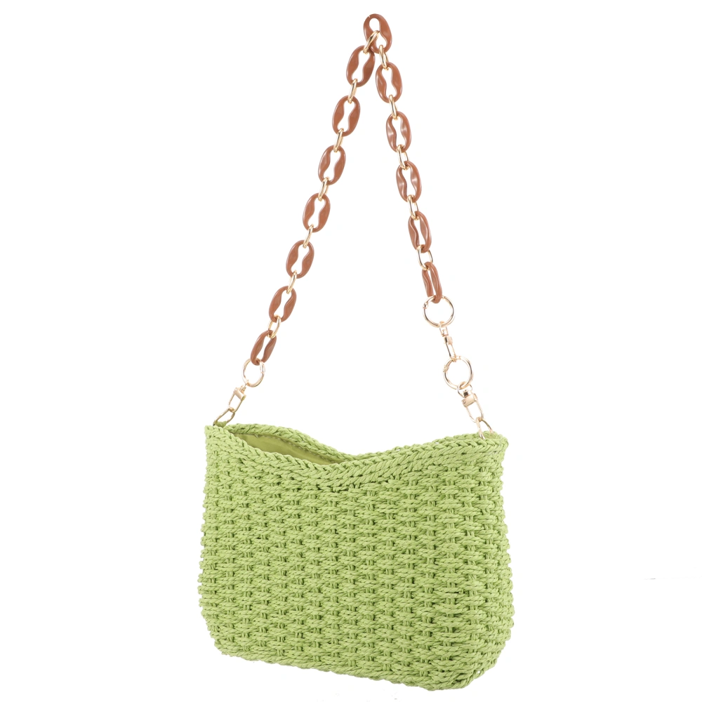 Woven Shoulder Bag Summer Beach Handbag Summer Crossbody Purse for Women Trendy