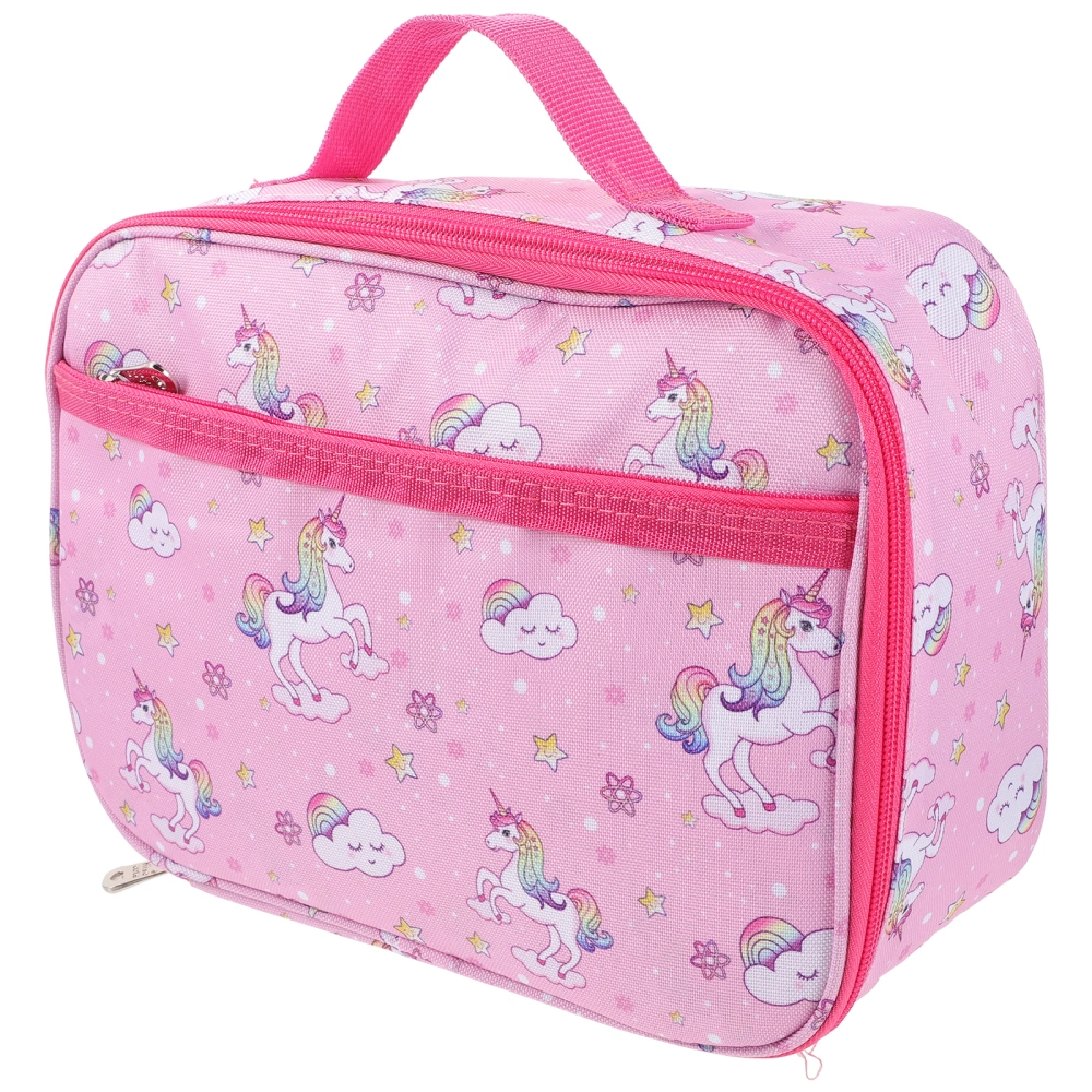 Lunch Bag Cartoon Unicorn Lunch Bag Portable Lunch Tote Bag for Kids Office Workers