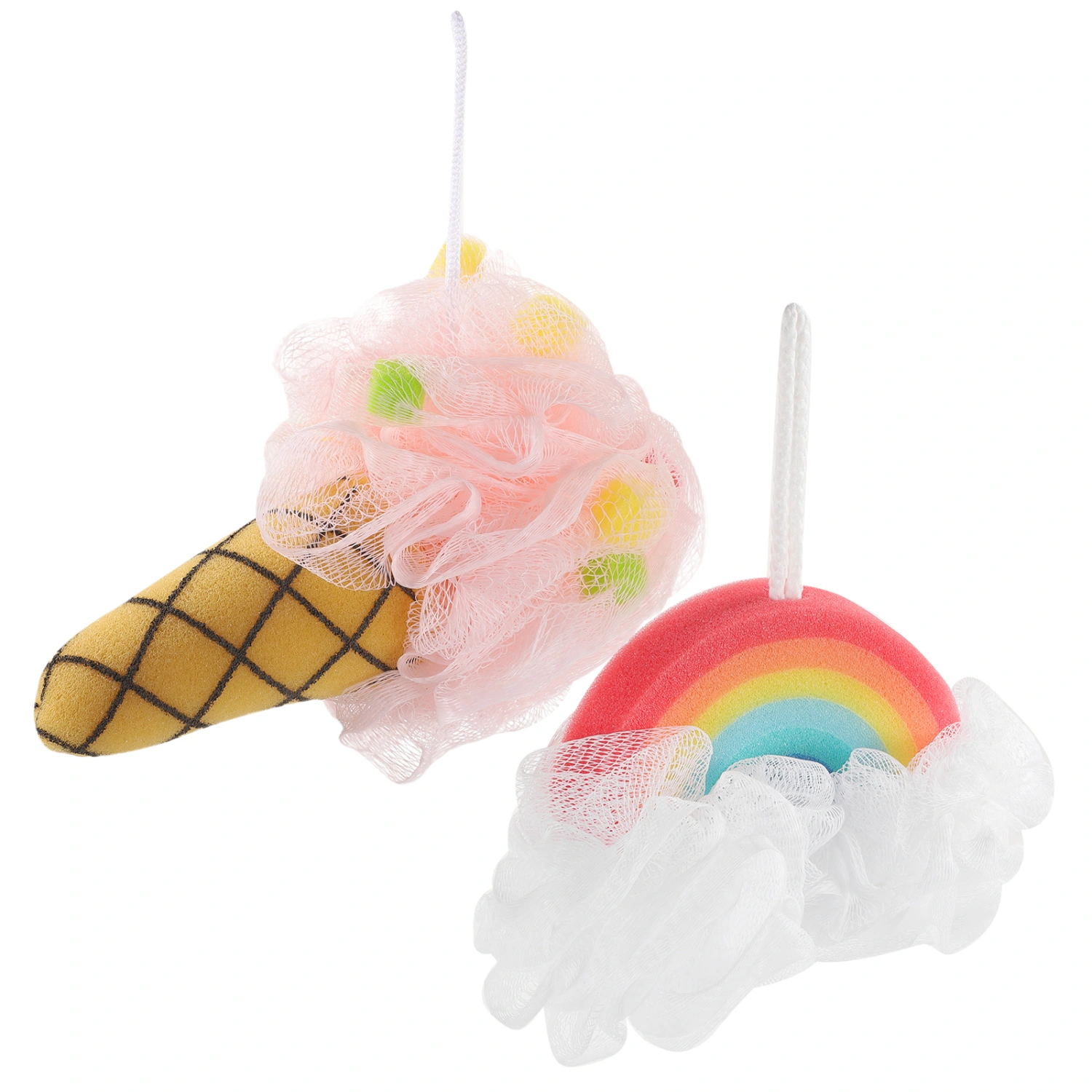 2pcs Bathing Scrubbers Shower Scrubber Exfoliating Body Scrubber Body Washing Scrubber