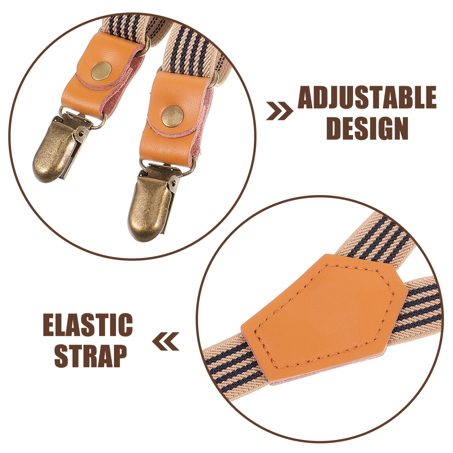 Pant Suspender Heavy Duty Elastic Strap Adjustable Y-shaped Pant Suspender Elastic Strap for Suit