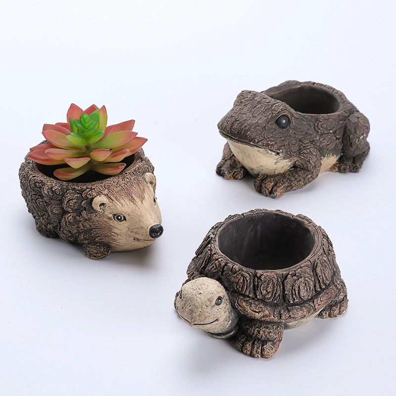 Turtle Succulent Flower Pot Cute Turtle Succulent Pot Planter Resin Planter for Garden