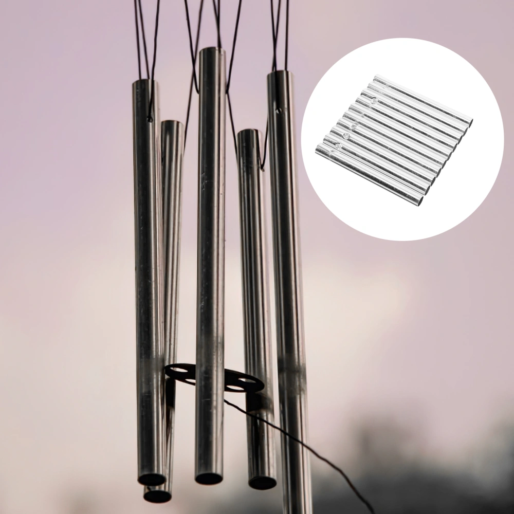 10pcs Metal Wind Chime Tubes Craft Wind Chime Parts Wind Chime Accessories for Diy