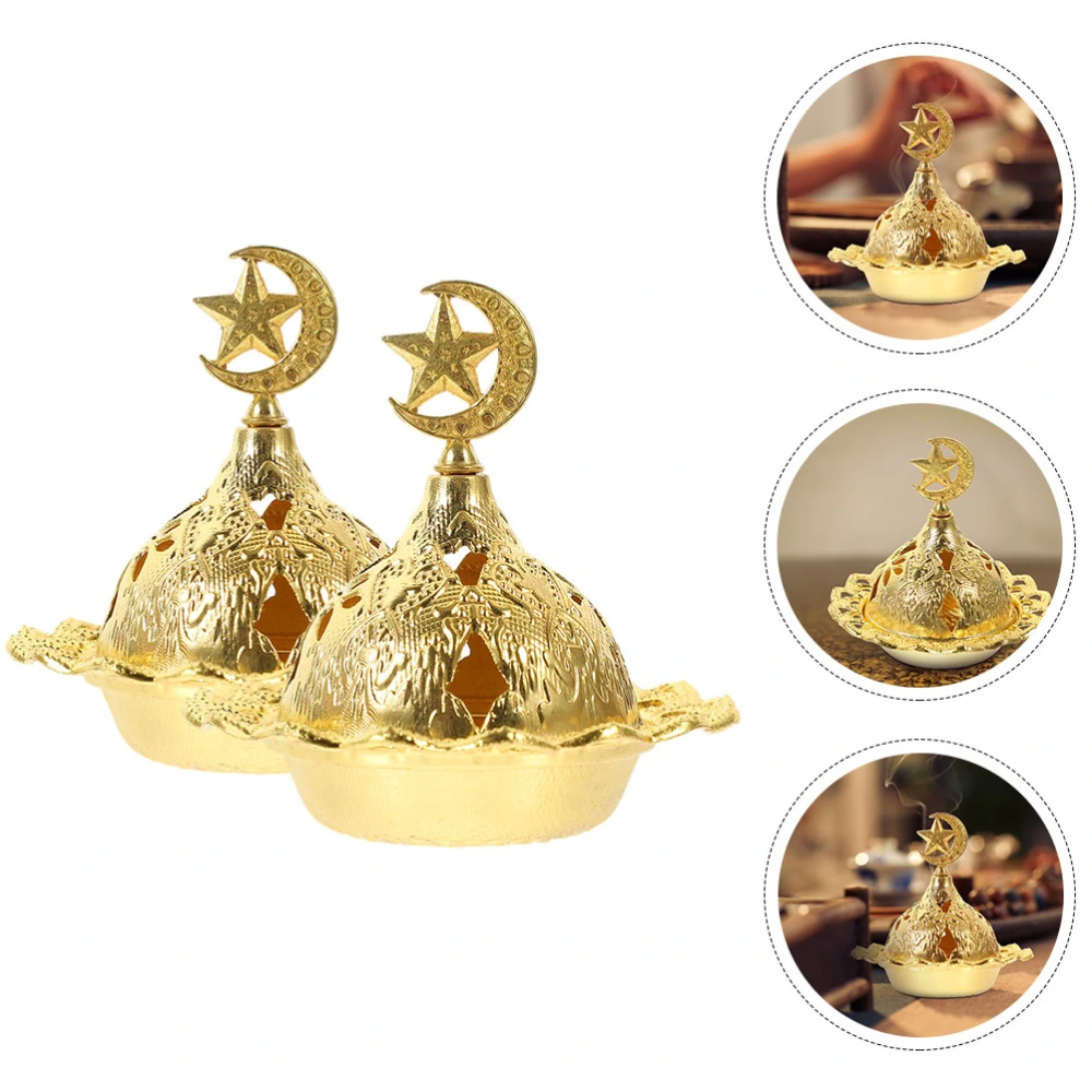 2pcs Incense Cone Burner Small Incense Burner Table Decor Middle East Incense Burner