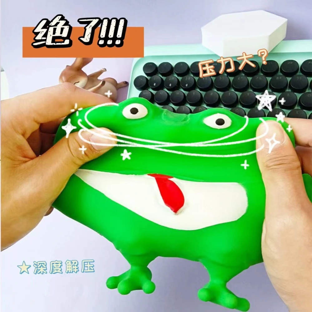 Frog Squeeze Plaything Lifelike Frog Squeezing Plaything Pressure Relief Party Toy