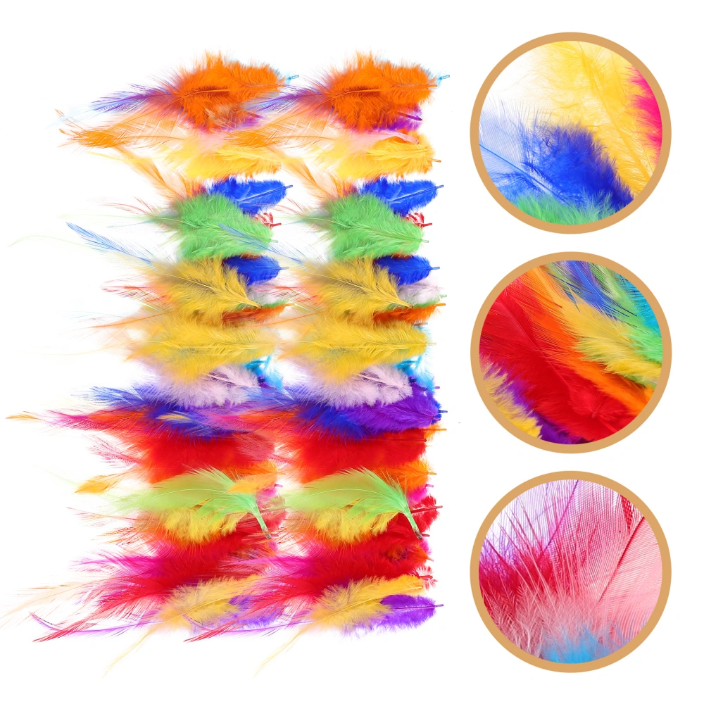 100pcs Colorful Plumage Crafts Making Plumage Dream Catcher DIY Plumage