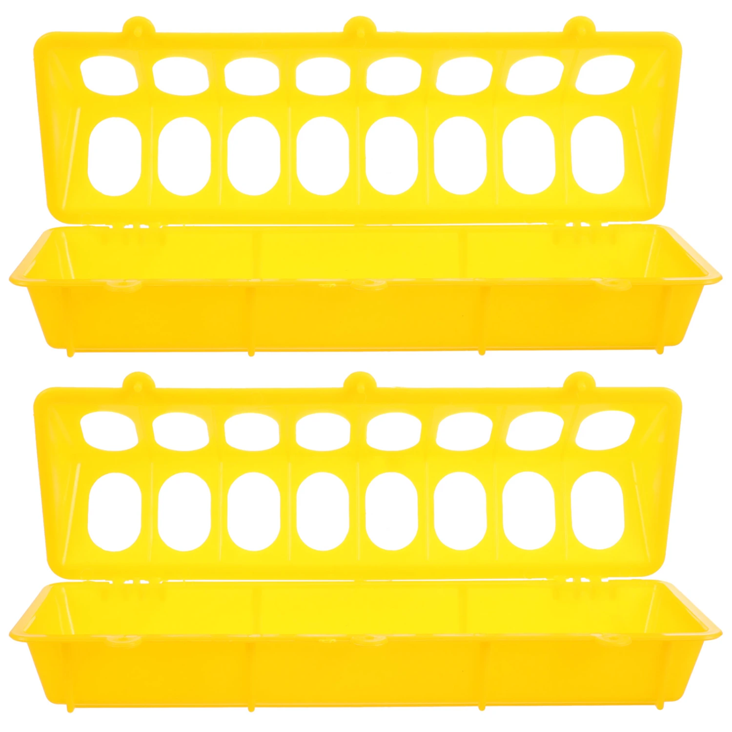 2pcs Portable Bird Feeding Holders Pigeon Feeder Containers Chicken Feeder Troughs