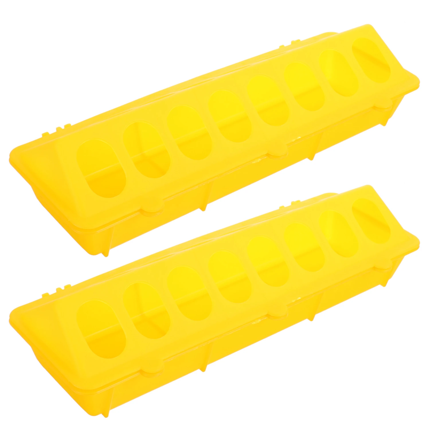 2pcs Portable Bird Feeding Holders Pigeon Feeder Containers Chicken Feeder Troughs