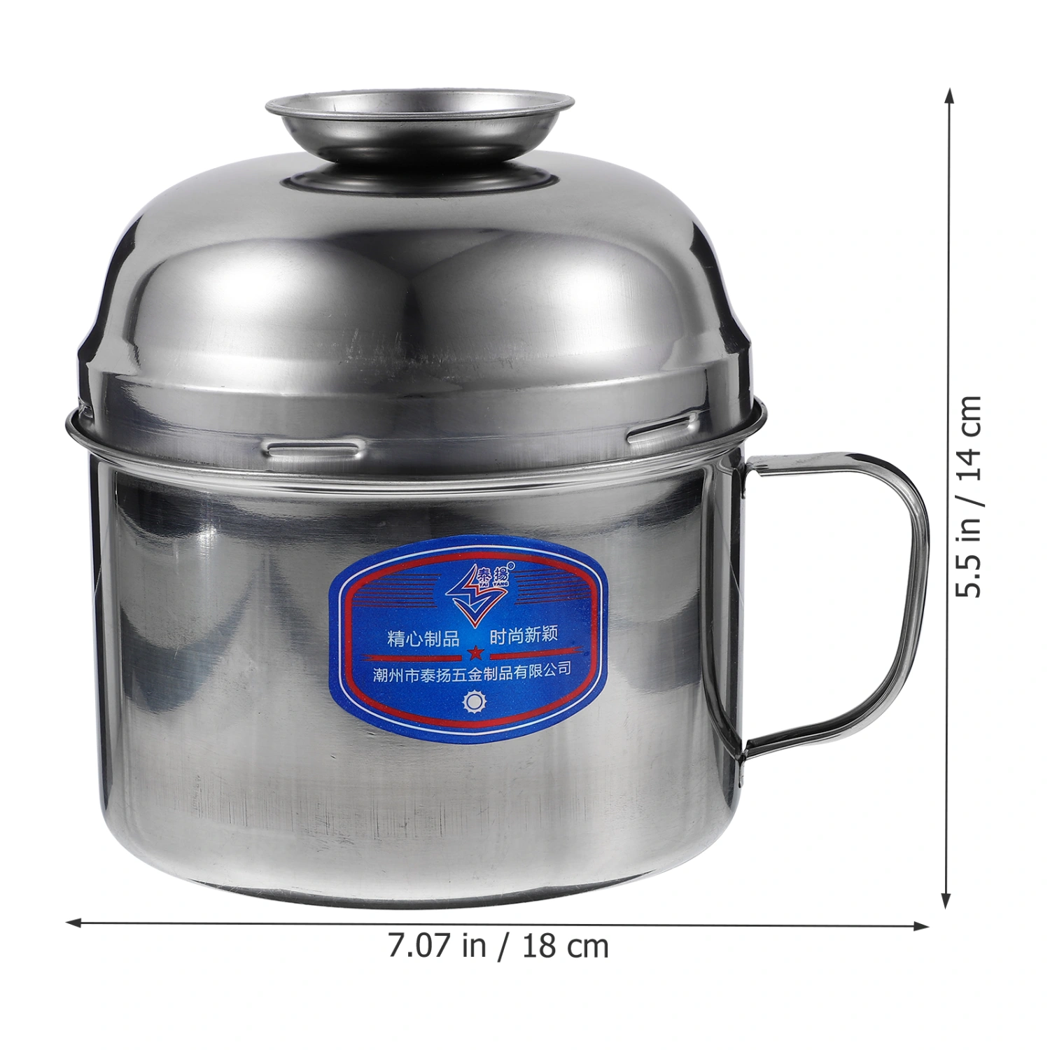 Stainless Steel Fast Food Bowl Portable Instant Noodle Bowl Large-capacity Lunch Box Bento Box