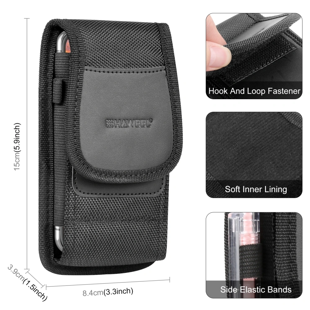 Belt Pouch 4.7 Inch Multi-function Waist Bag Mobile Phone Purse Clip Pouch