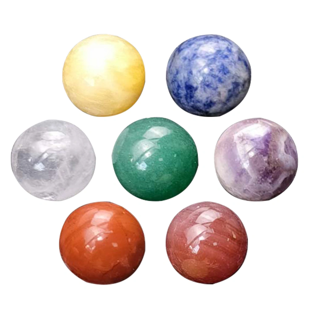 1 Set Round Cabochons Decorative Polished Stone Crystal Cabochons Crystal Stone Collection