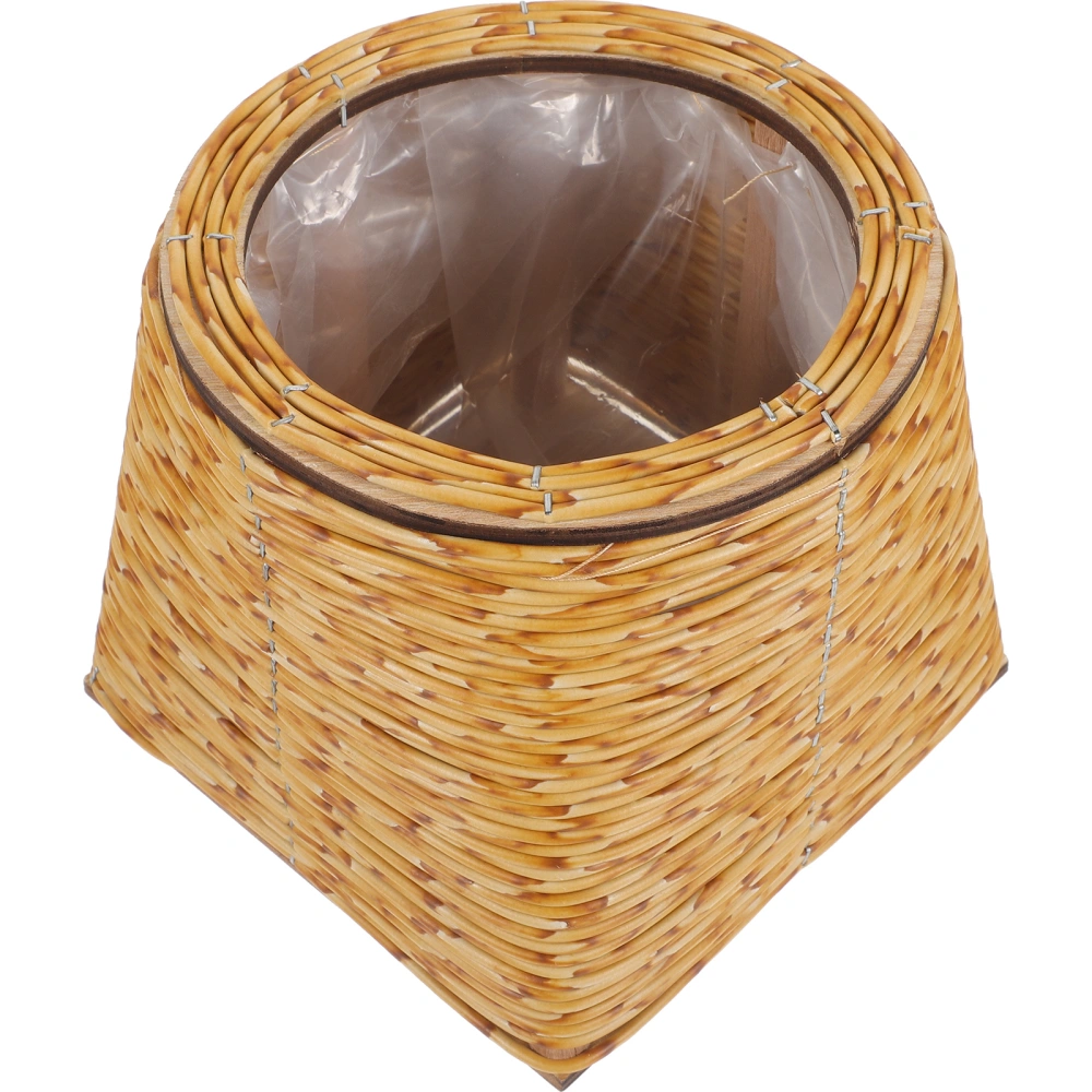 Rattan Flower Basket Woven Plant Basket Hand Woven Rattan Planter Storage Basket