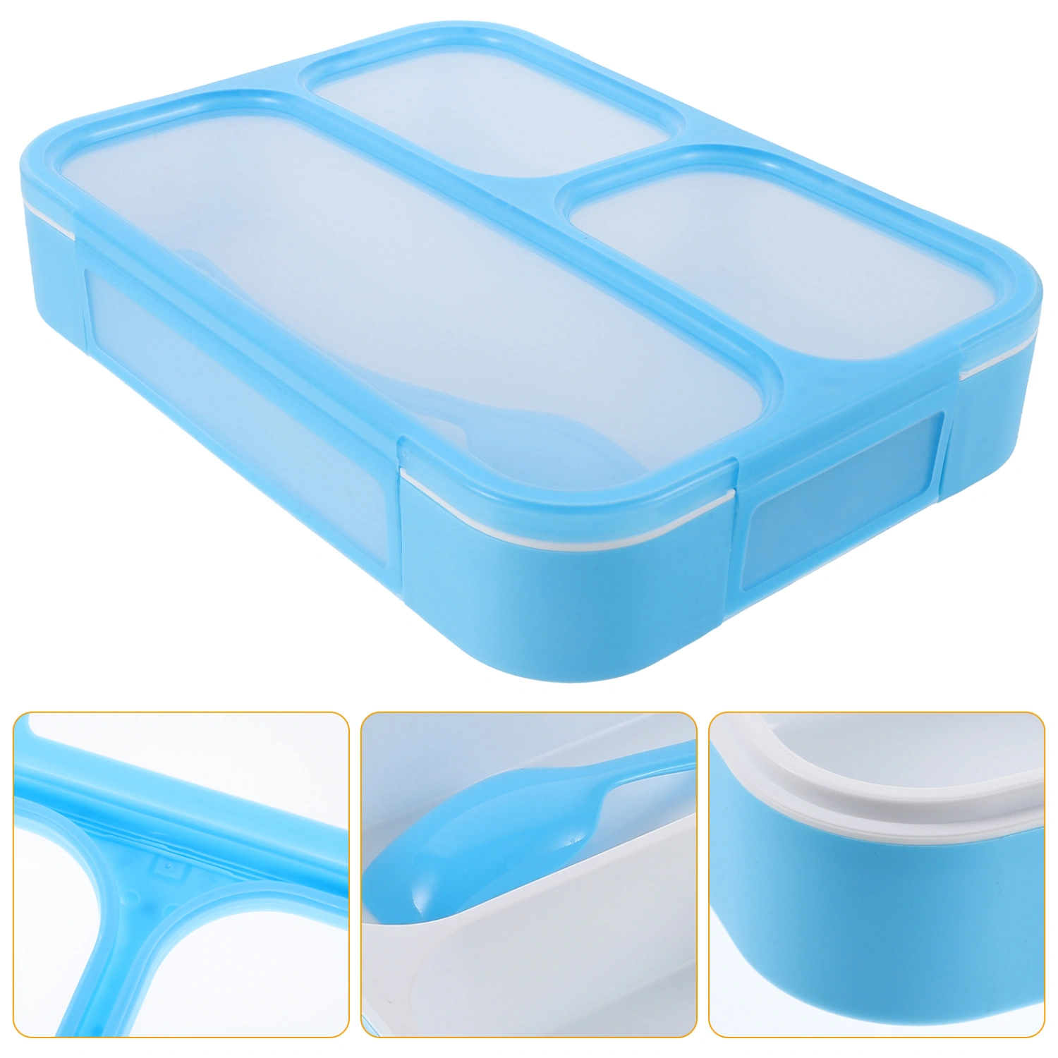 Bento Lunch Box Divided Lunch Case Food Container Reusable Sealed Bento Box