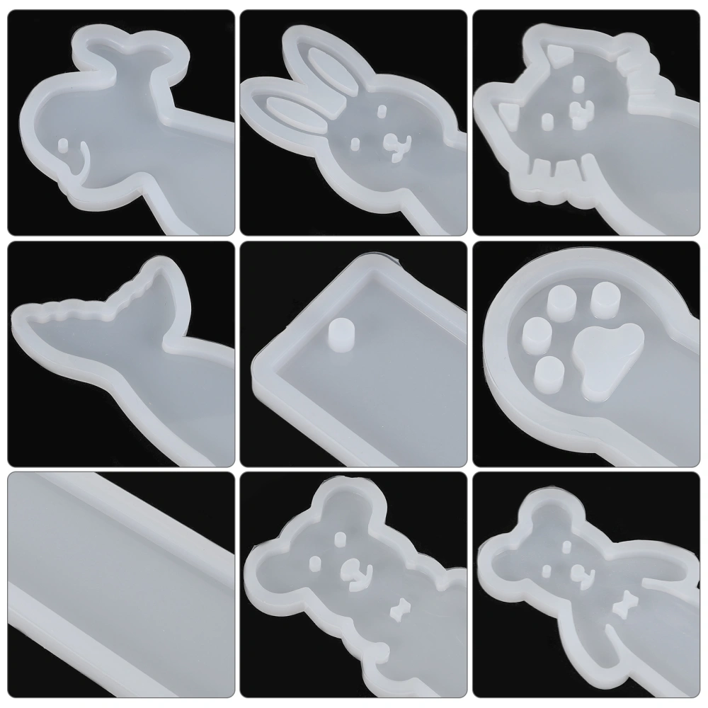 8pcs Diy Resin Bookmark Mold Delicate Bookmark Mold Silicone Bookmark Molds