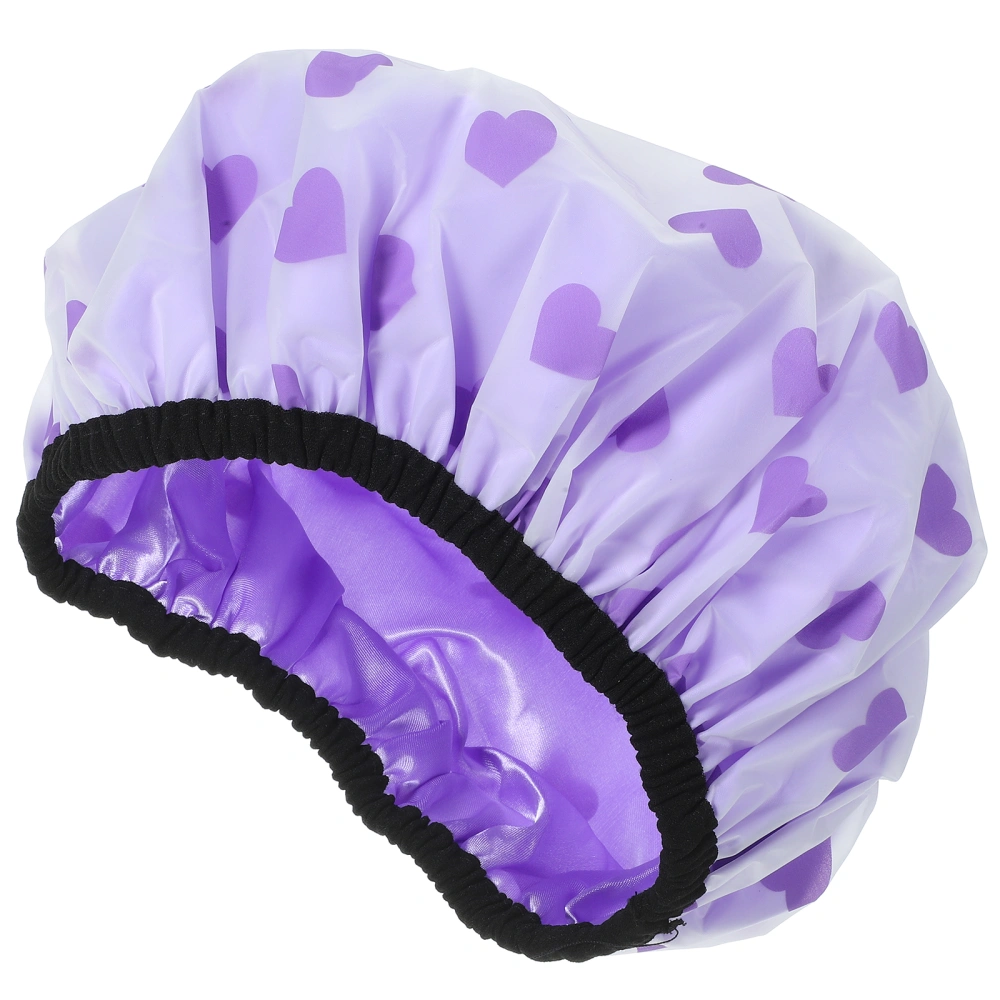 Shower Cap Hair Shower Cap Double Layers Reusable Hair Dry Wrap Accessory