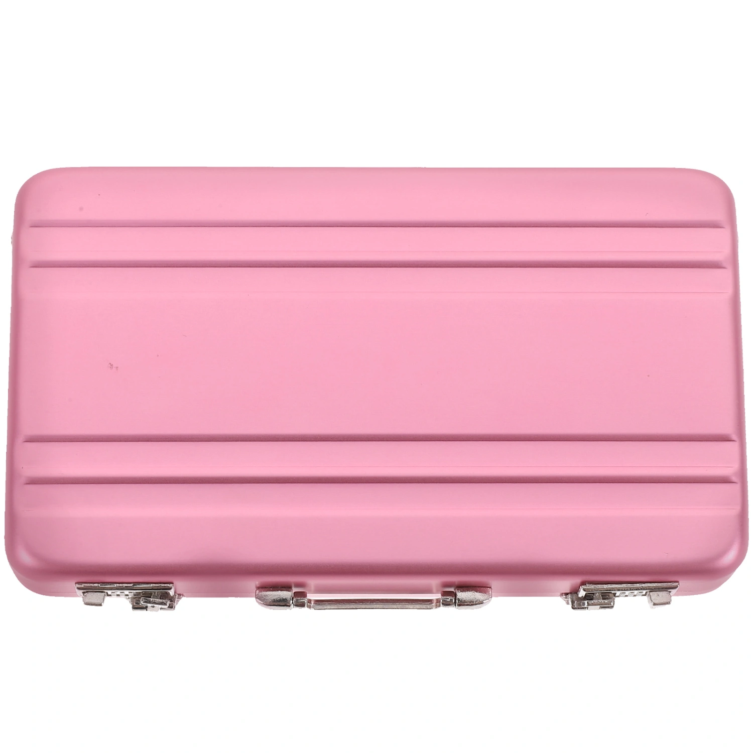 Mini Briefcase Metal Card Case Index Card Container Flash Card Organizer Business Holder Case