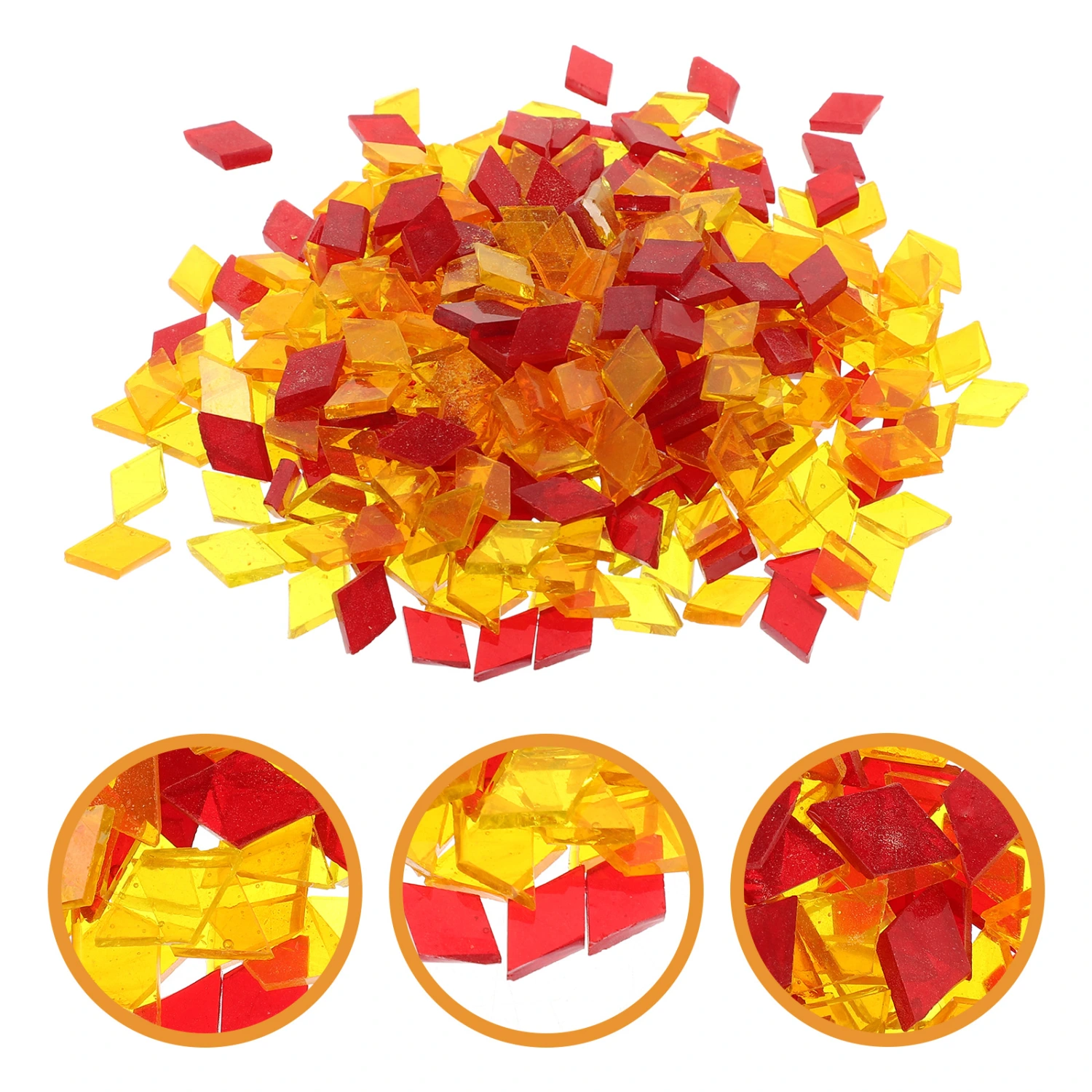 1 Bag of Glass Mosaic Tiles for Art Crafts Decorative Small Mosaic Tiles DIY Mosaic Tiles Crafts