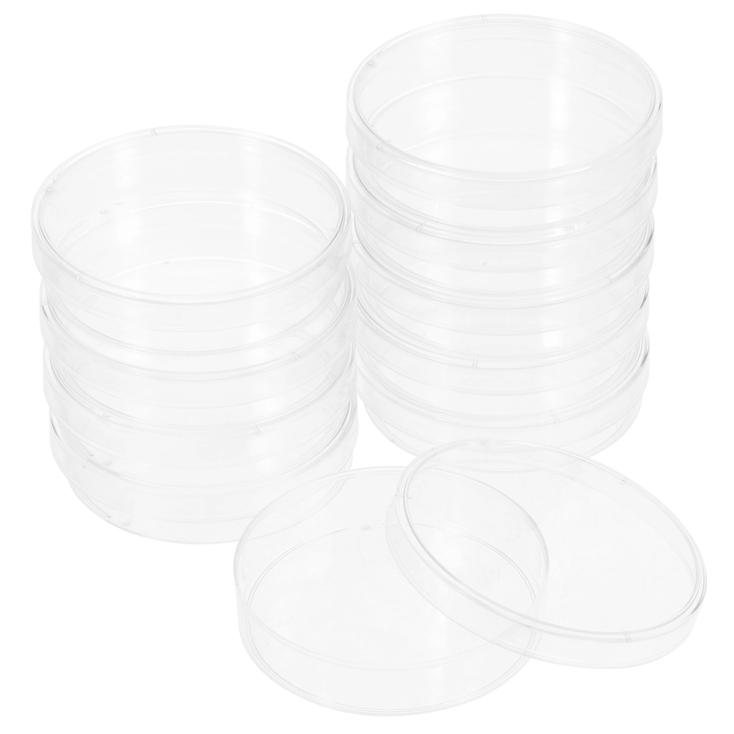 10Pcs Culture Dish Clear Culture Plates Culture Tray Culture Holder Laboratory Culture Dishes