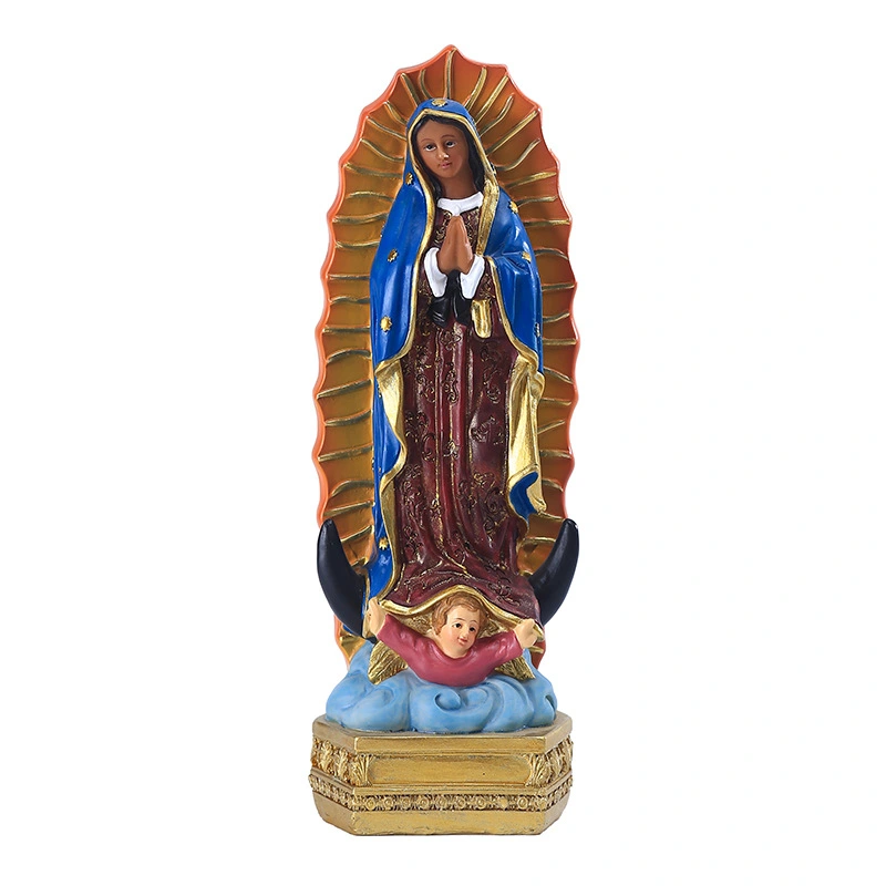 Madonna Statue Religious Decor Resin Virgin Mary Statue Desktop Decor  Church Decoration