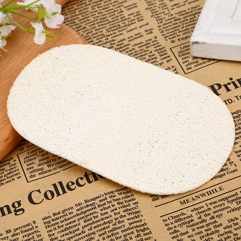 10Pcs Natural Loofah Sponge Kitchen Dish Scrubber Pad Kitchenware Cleaner Loofah