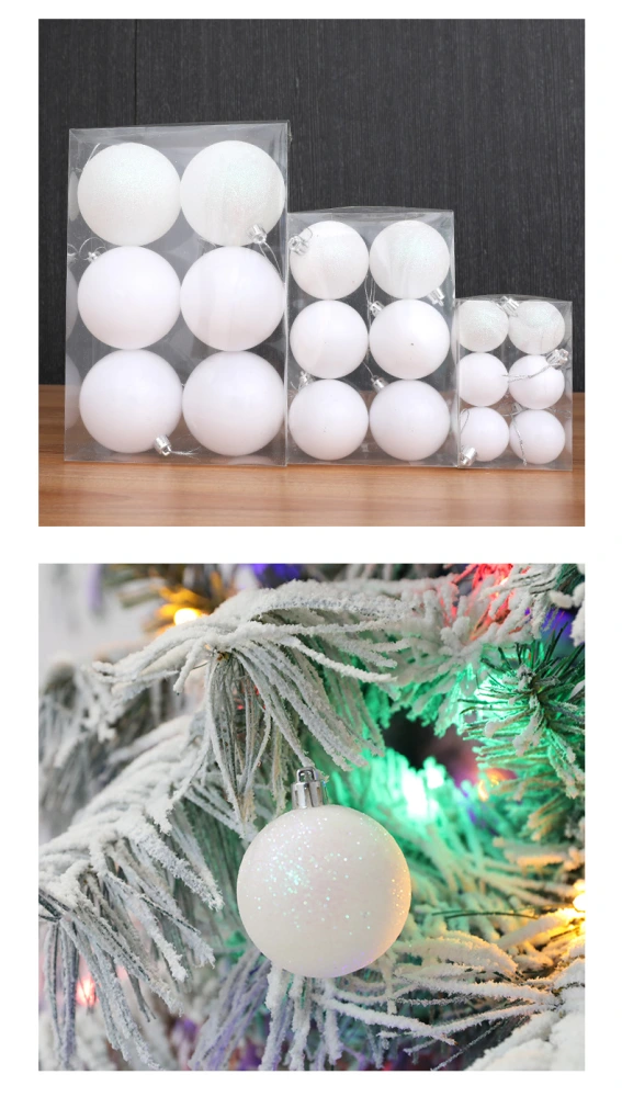 6pcs Christmas Balls Christmas Tree Hanging Balls Ornament Xmas Party Decorations