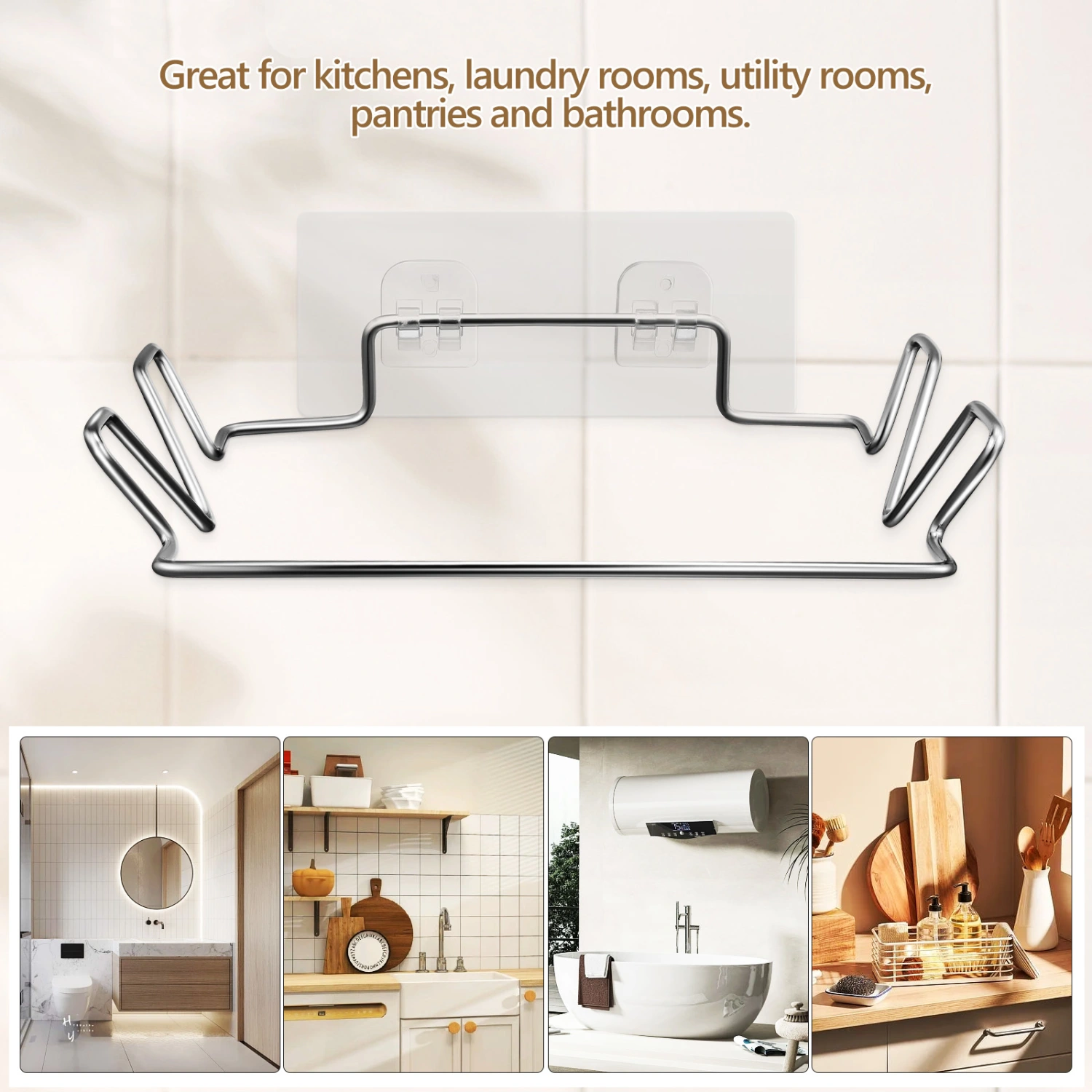 1 Set Stainless Steel Trash Bag Holder Kitchen Cupboard Trash Bag Stands with Trash Bags