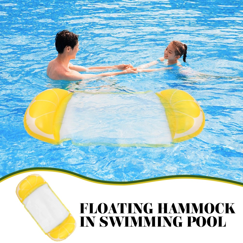 Foldable Pool Floating Recliner Swimming Pool Floating Hammock Fine Mesh Pool Drifting Mat