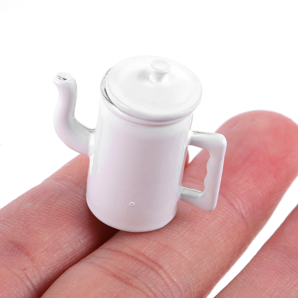 Miniature Water Pot Model Mini Coffee Pot Prop Doll House Mini Coffee Pot for Decoration