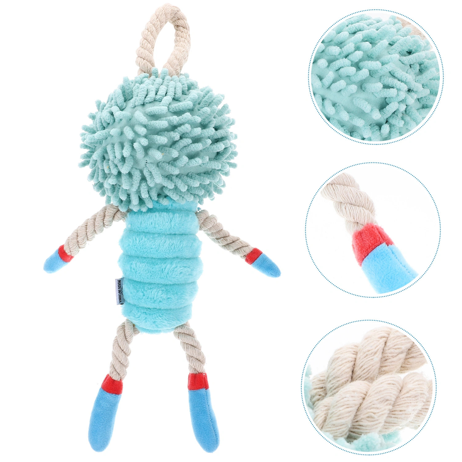 Dog Tug Toy Squeaky Sound Puppy Training Plaything Pull Toy Interactive Game Toy