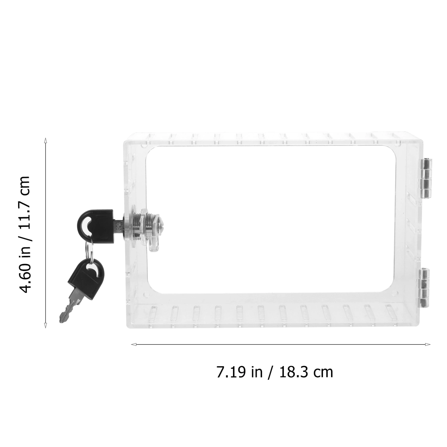 Thermostat Lock Box Plastic Thermostat Guard Wall Keyed Thermostat Protective Box