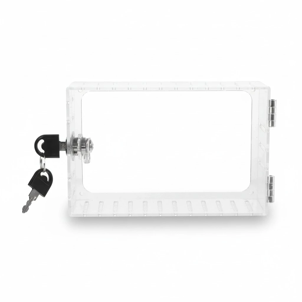 Thermostat Lock Box Plastic Thermostat Guard Wall Keyed Thermostat Protective Box