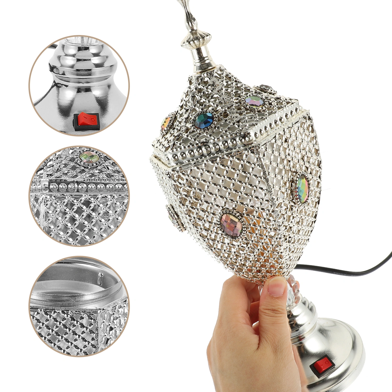 Electric Arabian Incense Burner Desktop Plug in Censer Burner Decoration US Plug