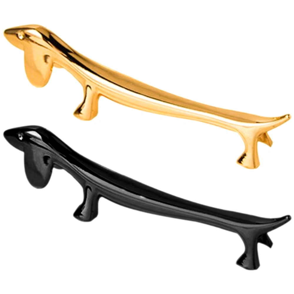 2pcs Dog Shape Chopsticks Holder Metal Cutlery Holder Kitchen Chopstick Rest