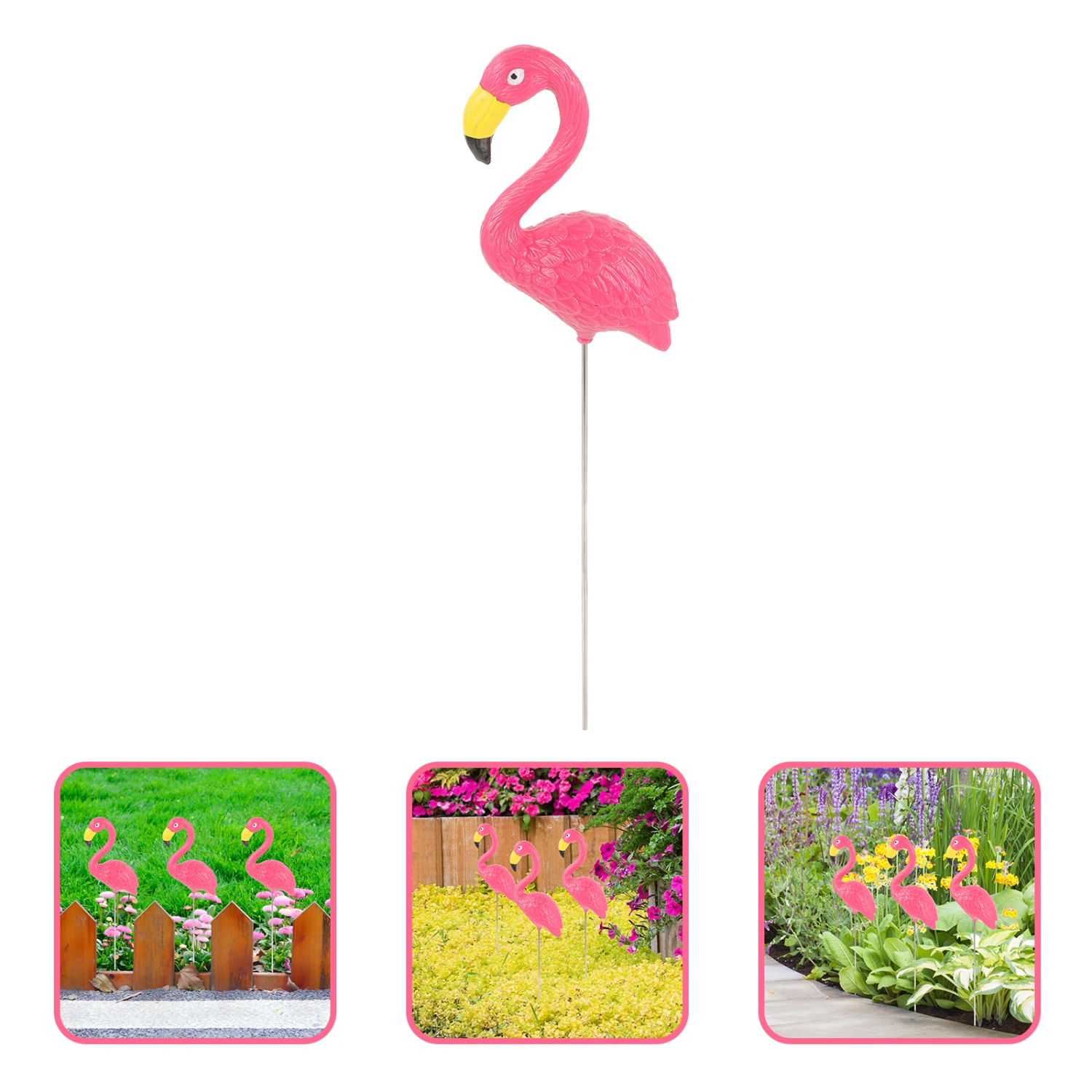 Flamingo Yard Decoration Garden Resin Flamingo Insert Ornament Flamingo Craft