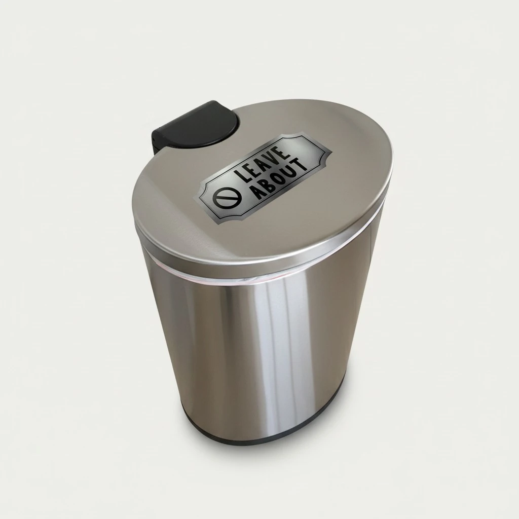 1 Set of Dustbin Stickers Trash Can Symbol Trash Cans Containers Wall Stickers Garbage Sorting Stickers