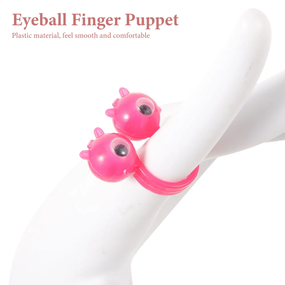 50Pcs Eye Finger Puppets Eye On Rings Funny Eyeball Ring Party Favor Toys