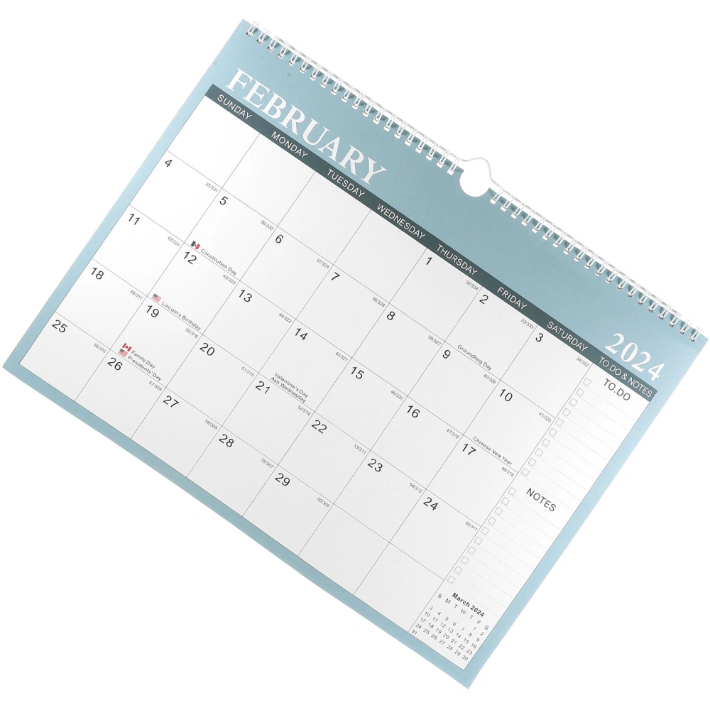 Monthly Hanging Calendar Count Down Calendar English Daily Calendar Wall Calendar