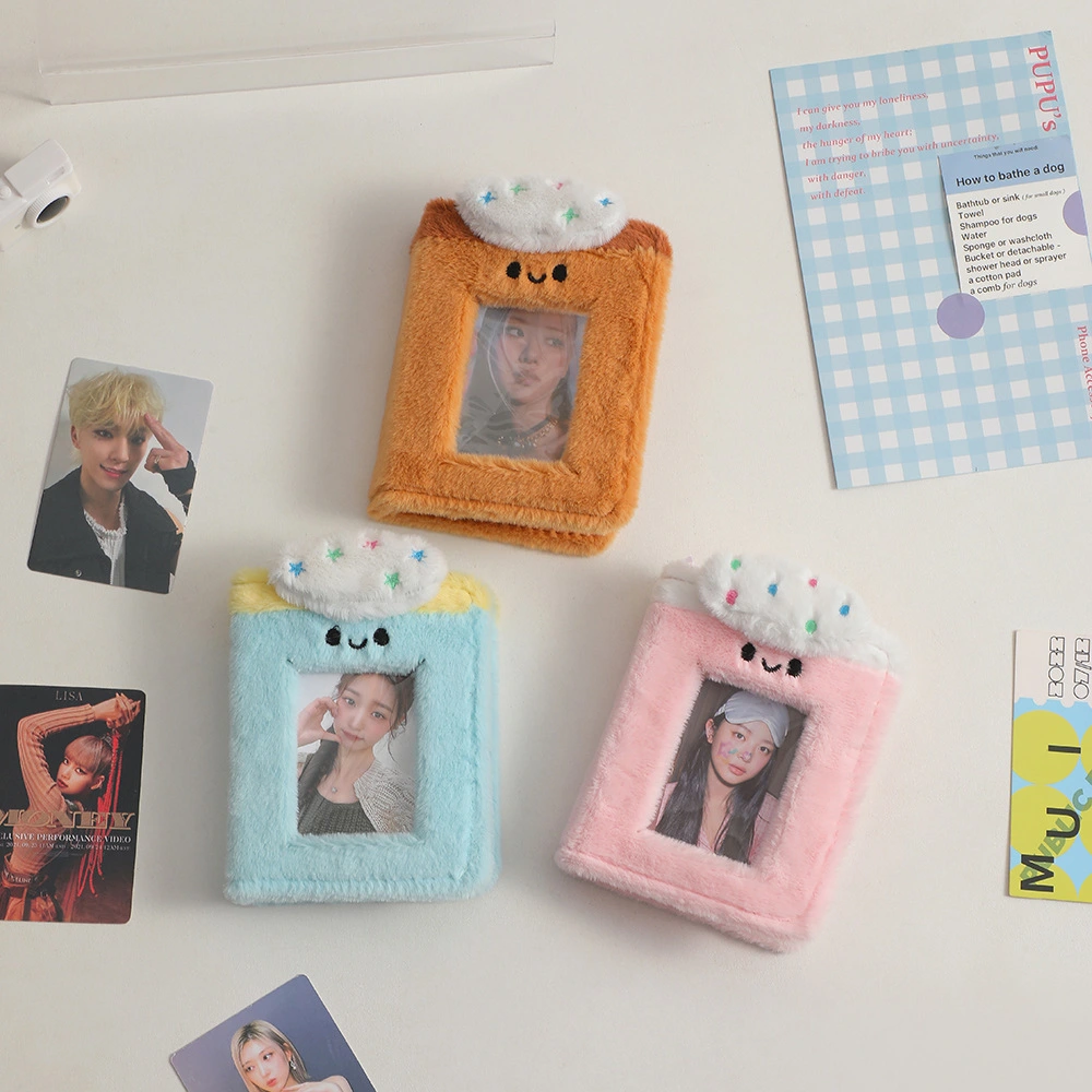 Adorable Home Photo Album Portable Picture Holder Album Plush Photo Scrapbook Album