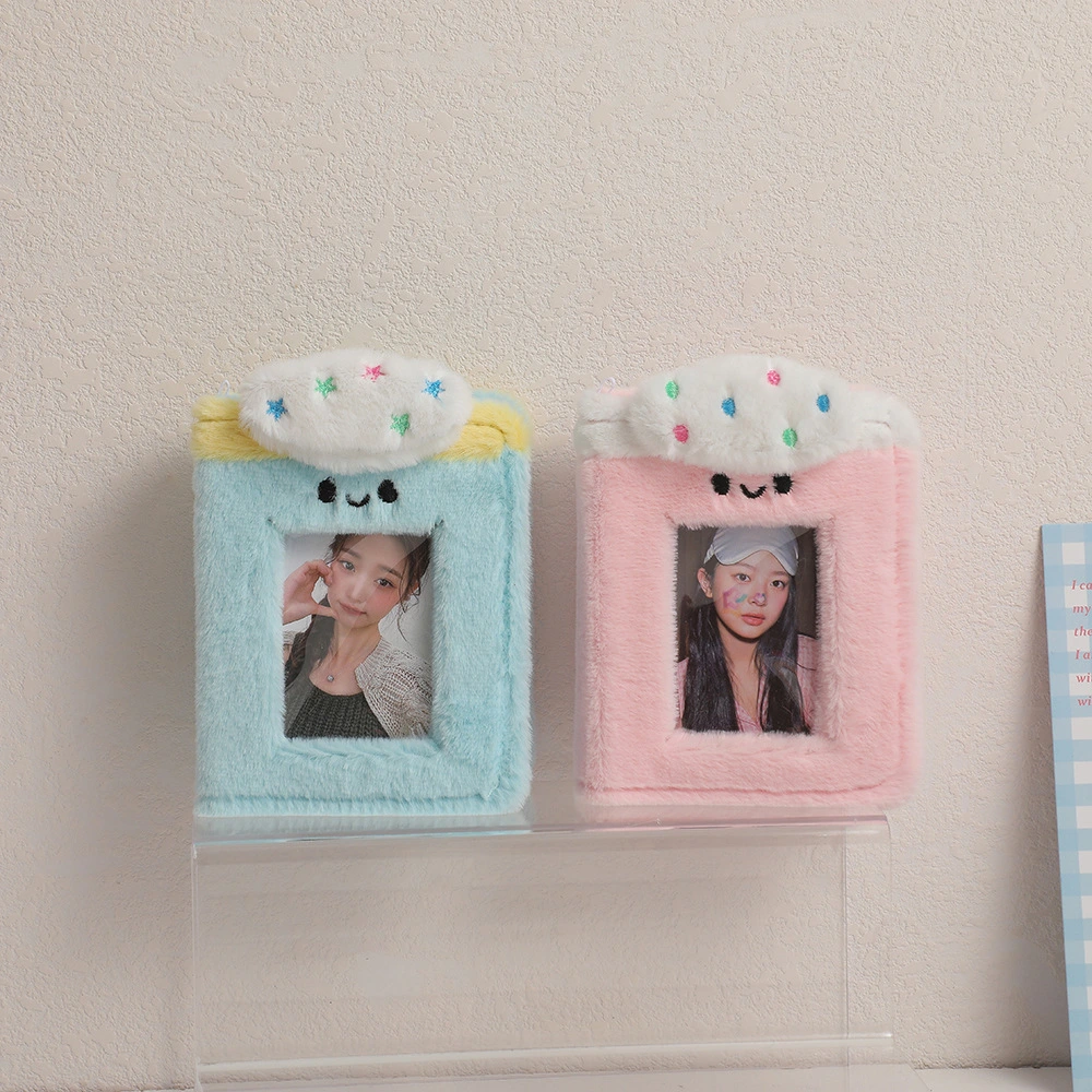 Adorable Home Photo Album Portable Picture Holder Album Plush Photo Scrapbook Album