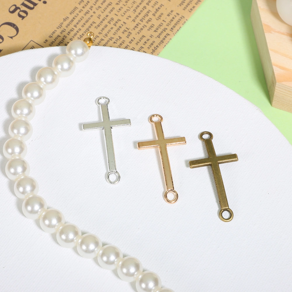 30 Pcs Cross Charms Cross Pendants for Jewelry Making Crafting Findings Accessories