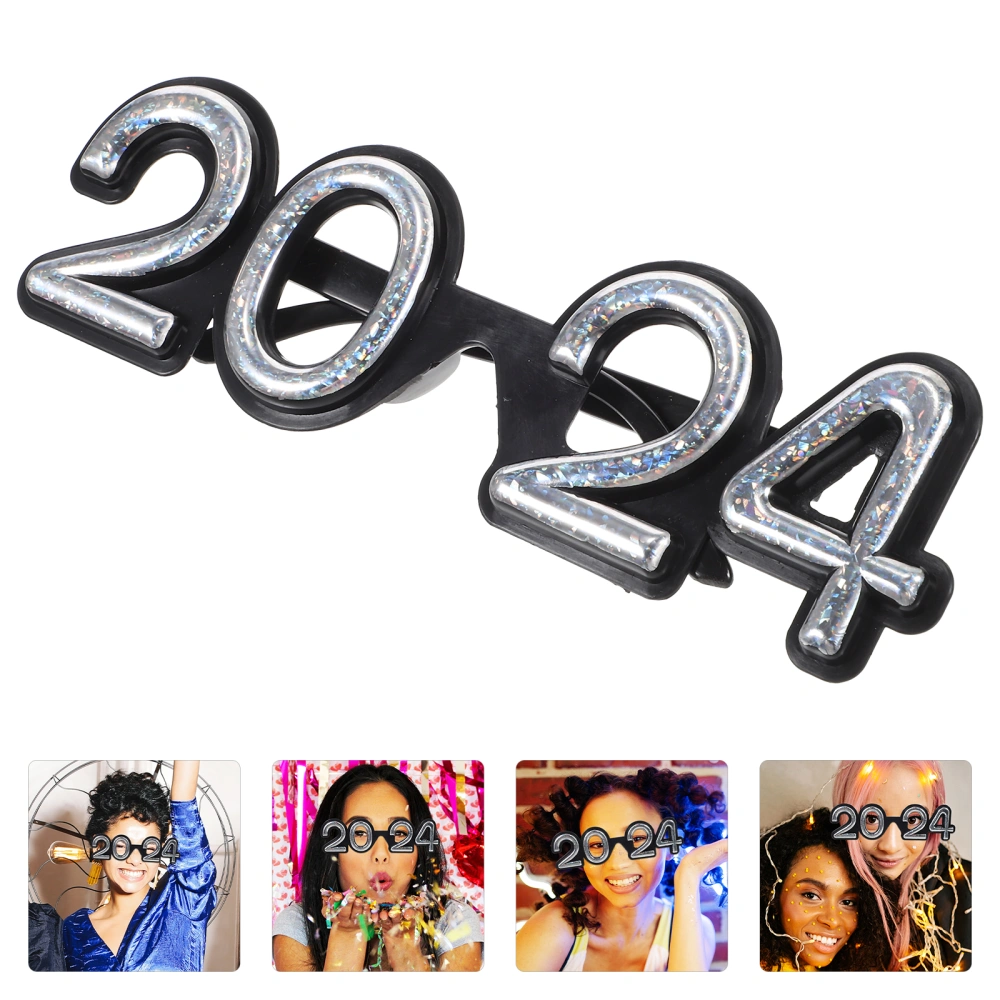 New Year's Eve Glasses Party Photo Prop Festival Glasses Prop Decorative Glasses