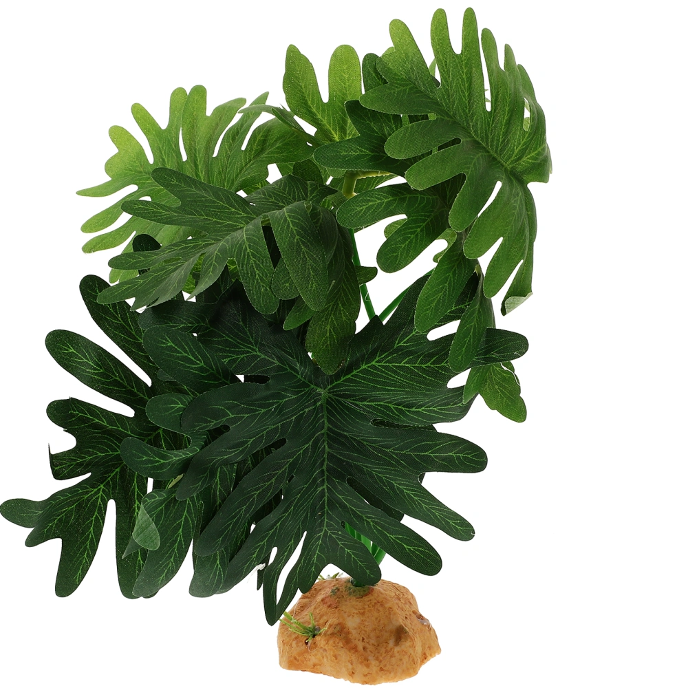 Reptile Plants Decor Artificial Plant Decoration Reptile Habitat Decoration Reptile Terrarium Decor