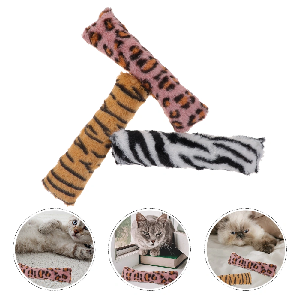 3pcs Catnip Toys Cat Interactive Toys Cat Chew Pillow Toy Kitten Teaser Toys