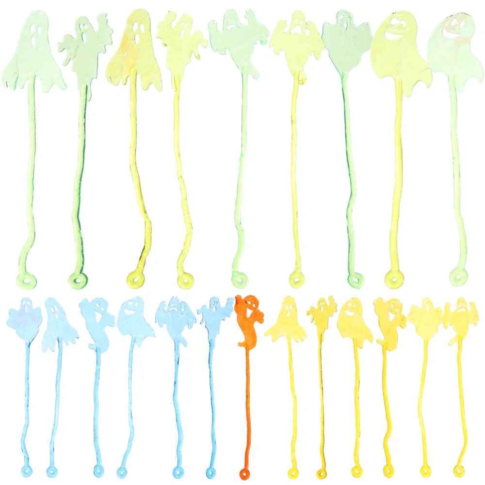 50Pcs Sticky Toys Funny Stretchy Throwing Sticky Ghost Toy Wall Sticky Ghost for Kids