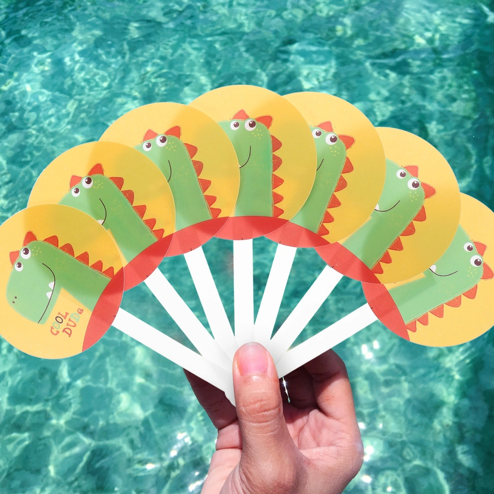 Handheld Folding Fan Summer Hand Fan Cartoon Style Hand Fan Cartoon Handheld Fan