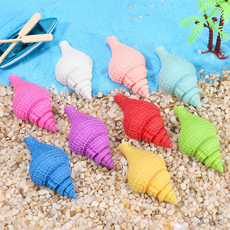 7pcs Micro Landscape Figurines Accessories Miniature Sea Themed Resin Figurines